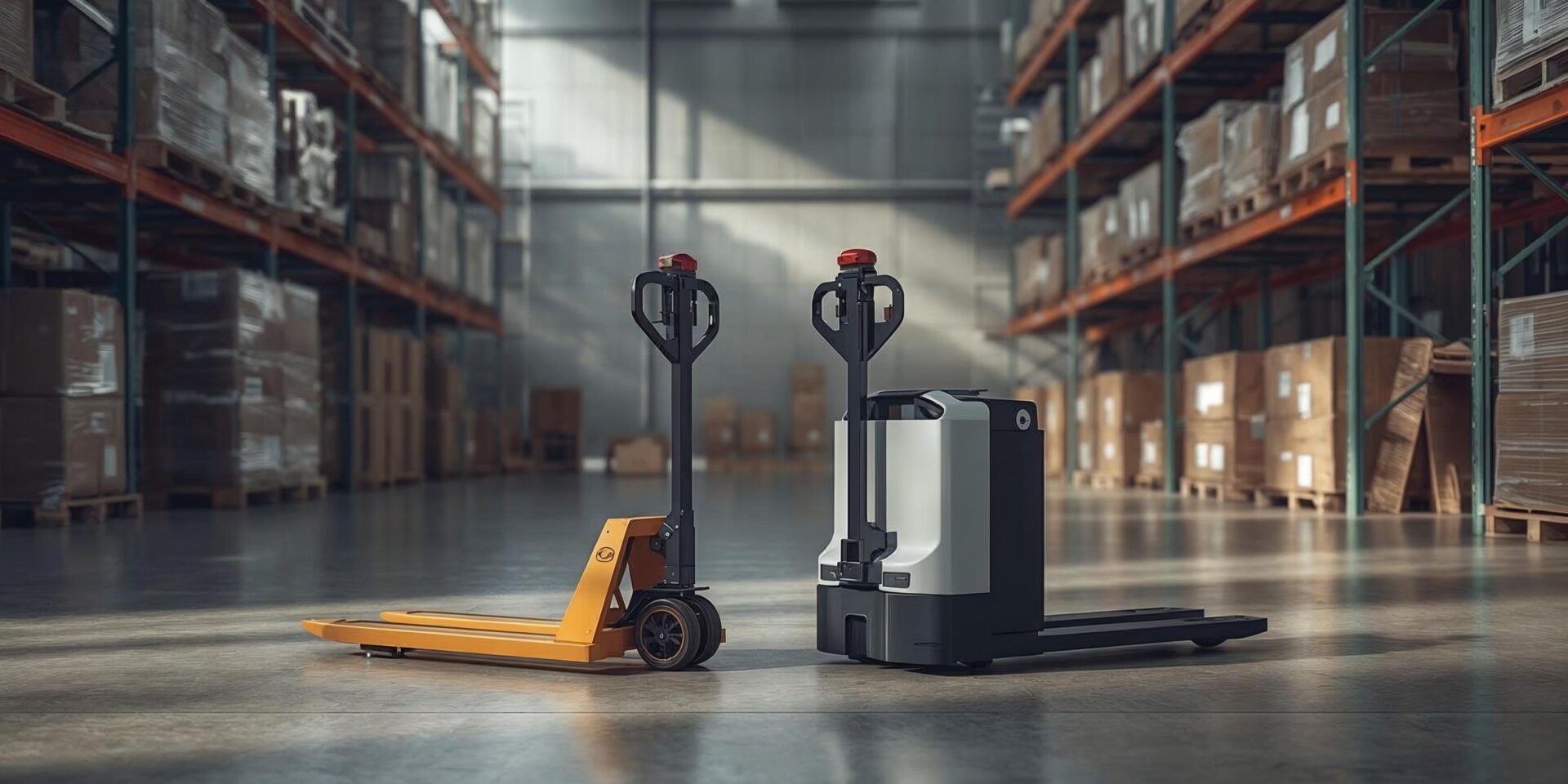 Mechaninis ir elektrinis palečių vežimėlis