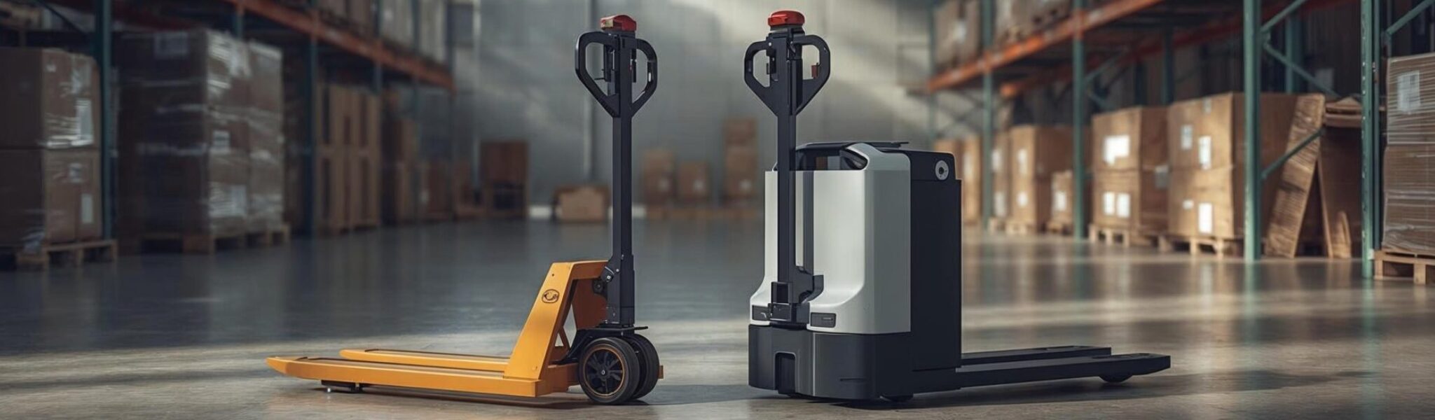 Mechaninis ir elektrinis palečių vežimėlis